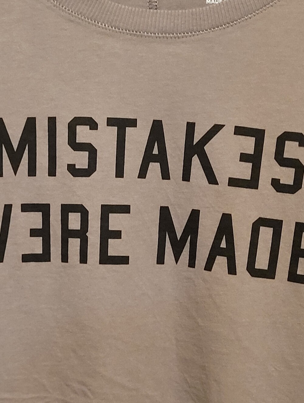 Torrid Gray Graphic Tee - "MISTAKES WERE MADE" - Picture 2 of 5